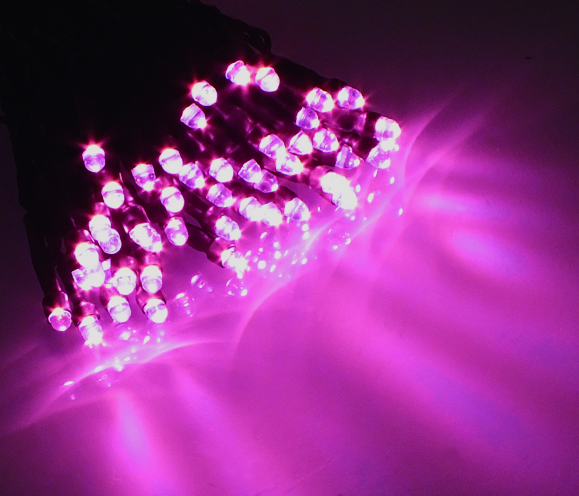 LEDストリングライト ピンク（2芯・集光型） | イベント・テーマパーク 